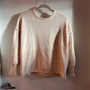 MADEWELL Conway Pullover Cream Cotton Sweater